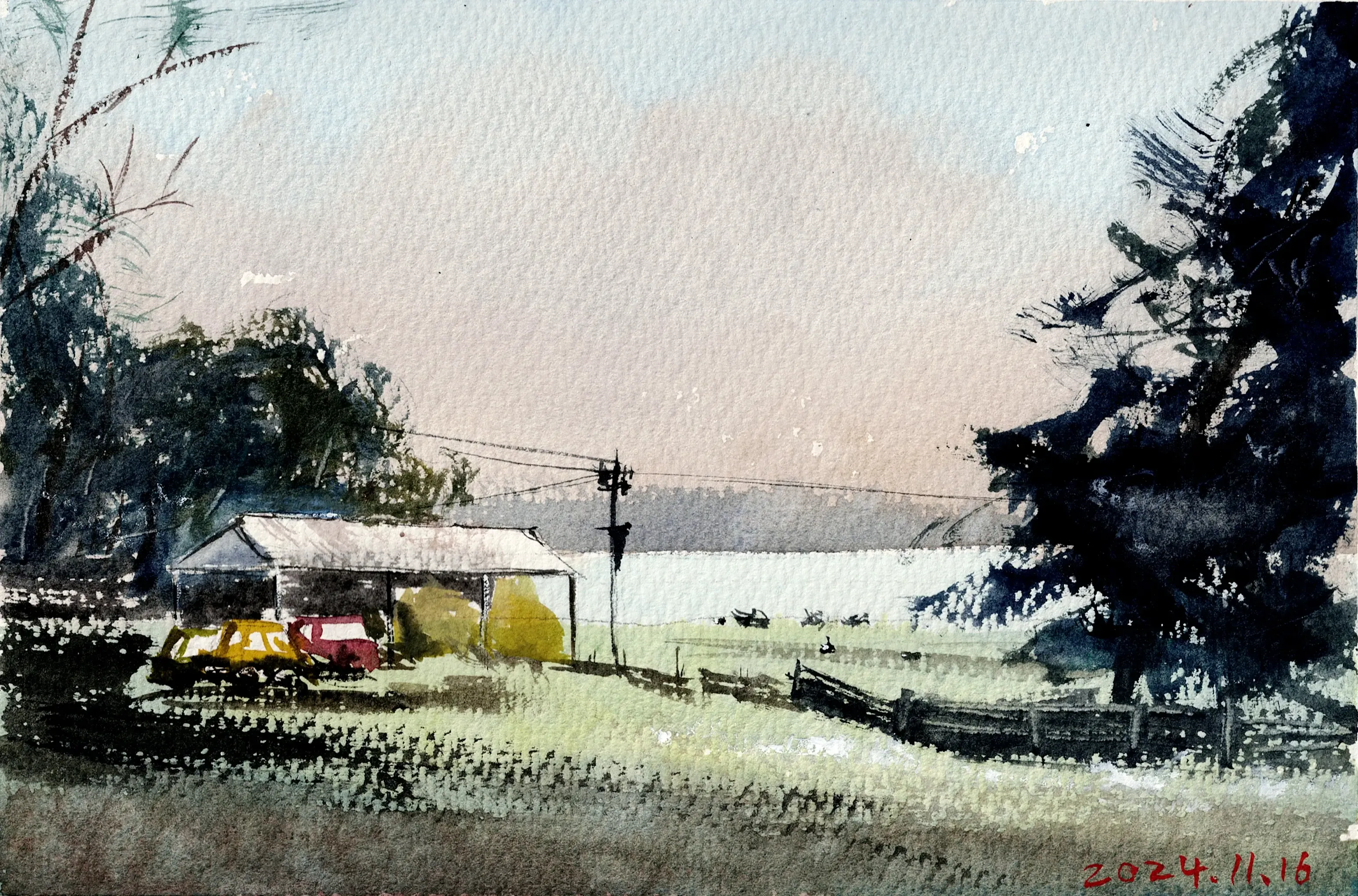 Watercolour painting created on 2024-11-16.