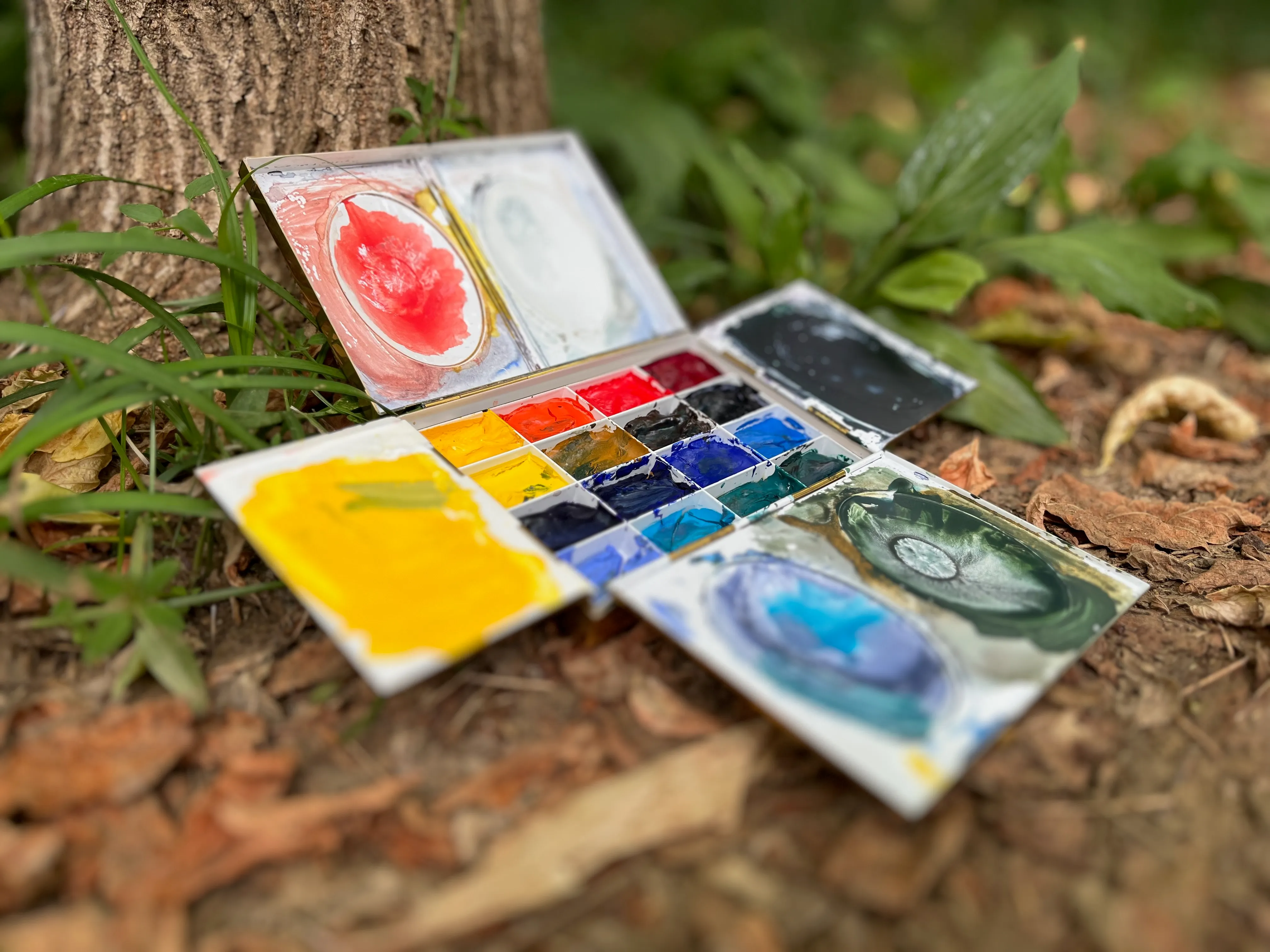 展开的不器工坊 Roberson 式水彩盒 展开的不器工坊 Roberson 式水彩盒