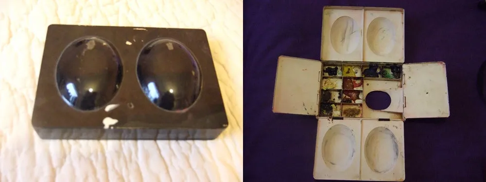 原始 Roberson 水彩盒 来源:https://www.littlebrassbox.com/history.html 原始 Roberson 水彩盒